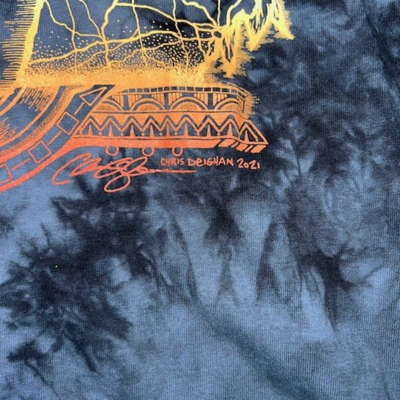 Mens Detroit T-Shirt Tee Size M Medium Black Blue NWOT by Chris Deighan 2021 - Picture 3 of 4